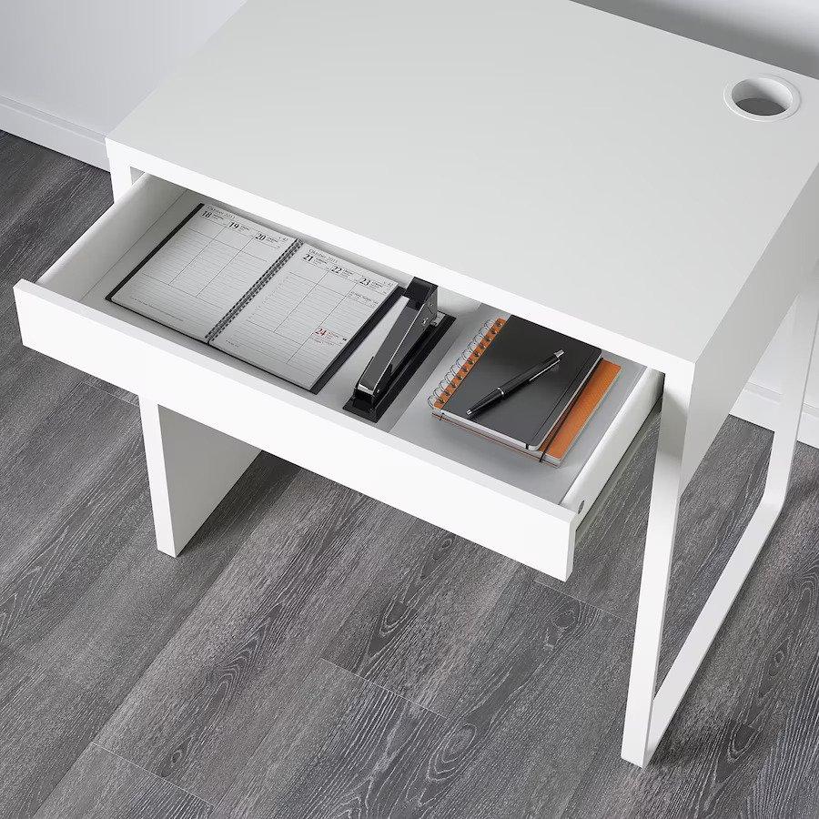 MICKE Desk, White 73X50cm