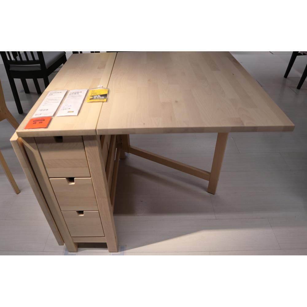 Norden Gateleg Table, Birch, 26/89/152x80 cm