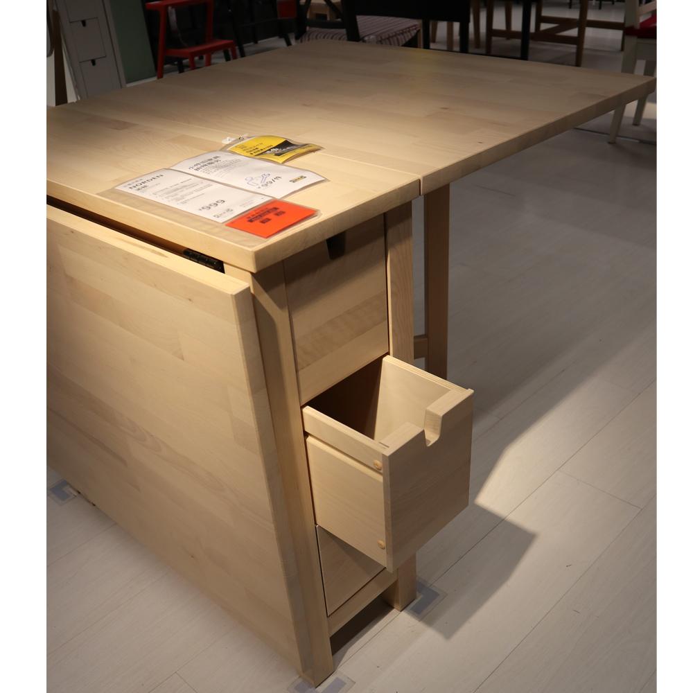 Norden Gateleg Table, Birch, 26/89/152x80 cm