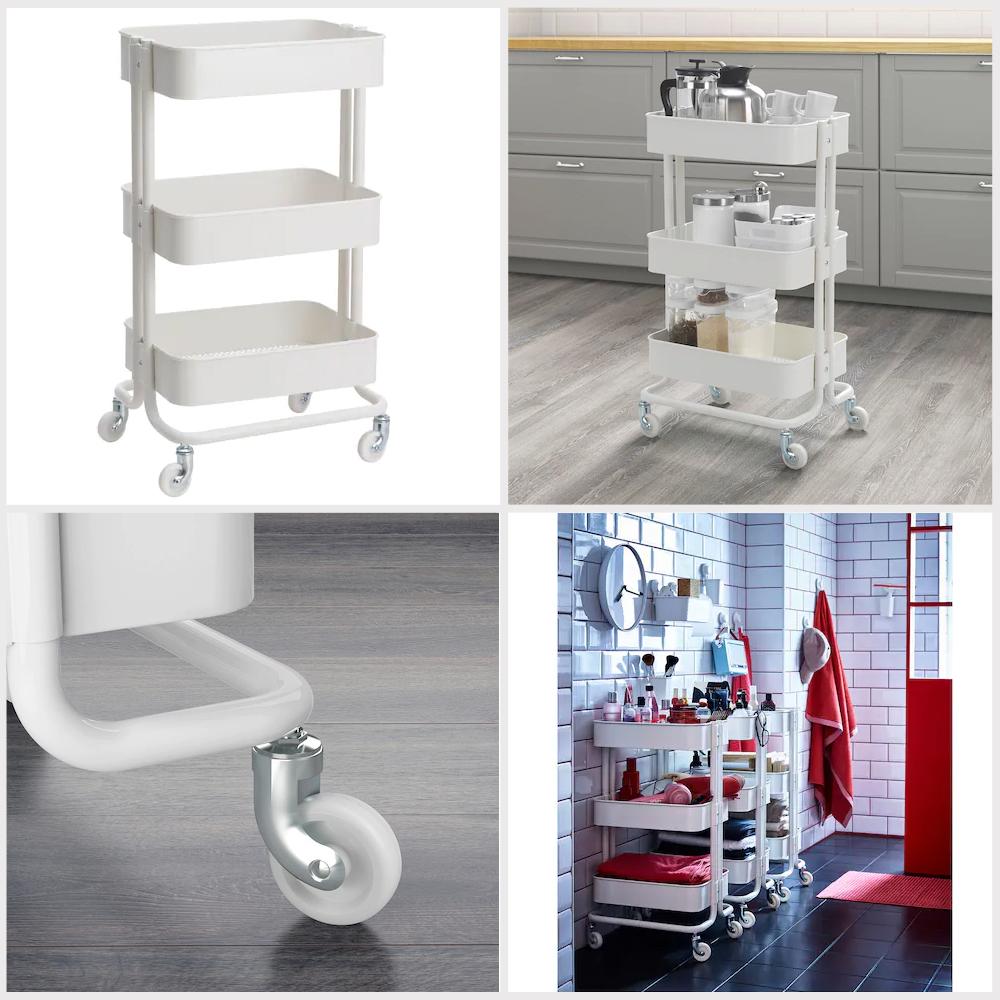 Raskog Kitchen Trolley, White