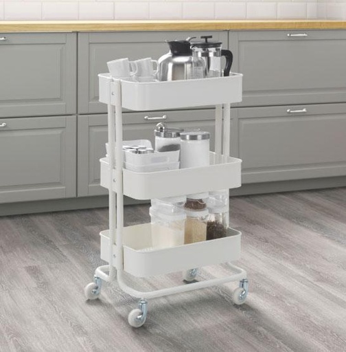 IKEA Raskog Kitchen Trolley, White