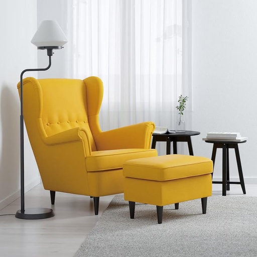 IKEA STRANDMON Wing Chair, Skiftebo Yellow --