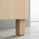 Stubbarp Leg, White Stained Oak Effect