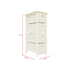 Idiya Glascow Drawer storage cabinet , White