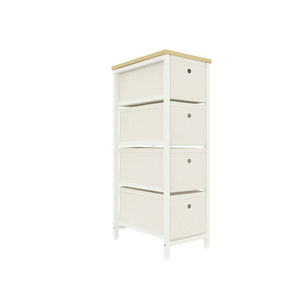 Idiya Glascow Drawer storage cabinet , White