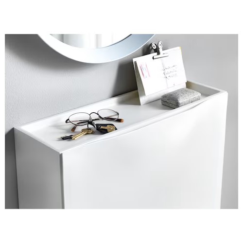 Trones Shoe Cabinet Storage, White