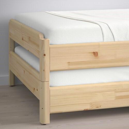 Utaker Stackable Bed, Pine (no mattress)