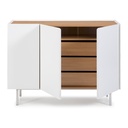 Idiya ILLINOIS Sideboard with 3 Doors & 3 Drawers