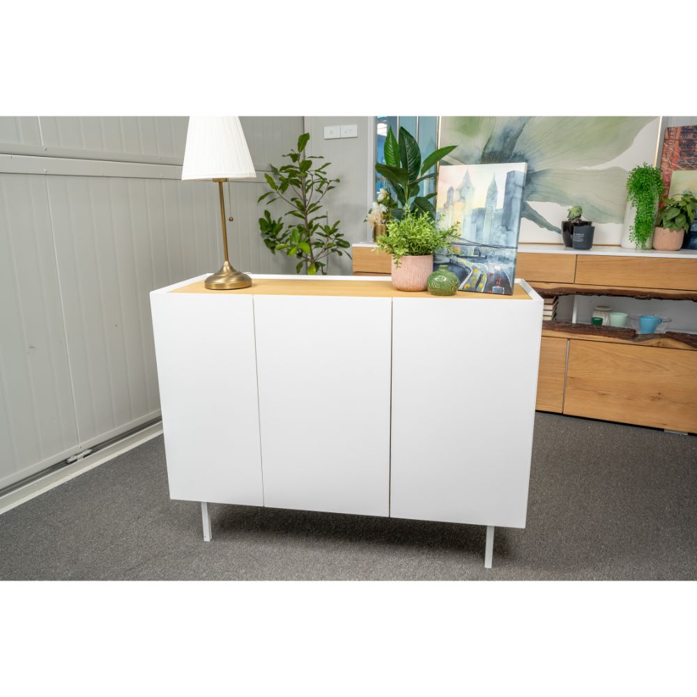 Idiya ILLINOIS Sideboard with 3 Doors & 3 Drawers