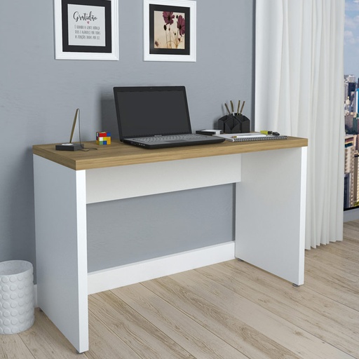 Castanhal Desk ,Elm/ White,120cm