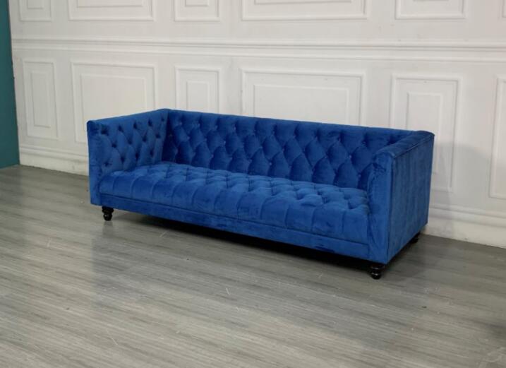 Cambridge Chesterfield 3 Seater Sofa,Blue