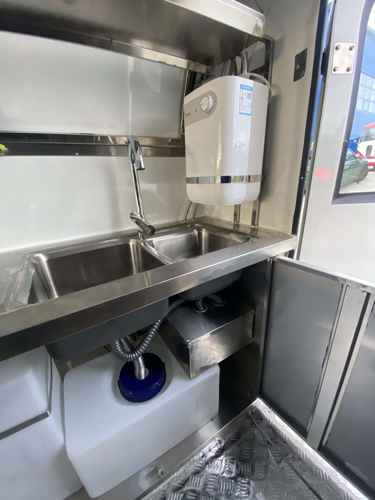 IDAHO+ Food Trailer with Sink, Display Showcase, Cash Drawer