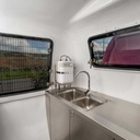 ISRAEL Food Trailer with Sink, Oil Water Separator, Cash Drawer, Water Heater