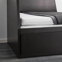 Ikea FLEKKE day-bed w 2 drawers 2 mattresses black-brown Vannareid extra firm