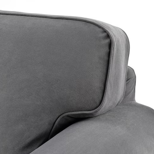 EKTORP 3-seat sofa Hakebo dark grey