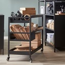 TROTTEN trolley anthracite 80x40 cm