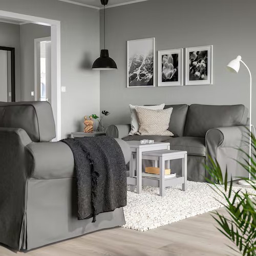 IKEA EKTORP 2-seat sofa Hakebo dark grey