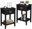 HARLAN Nightstand Black