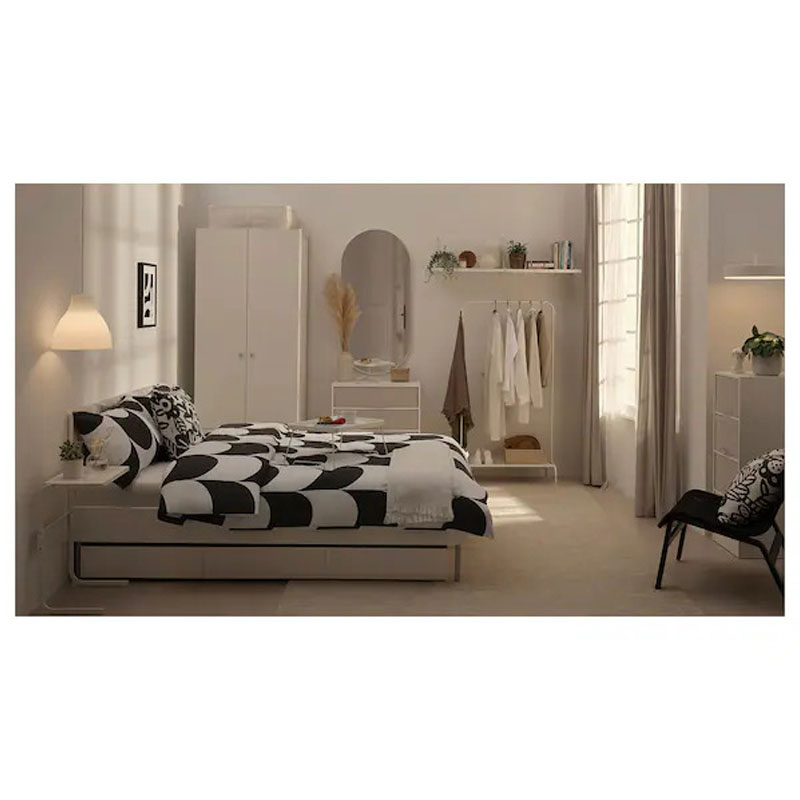 BRUKSVARA bed frame white 150x200 cm