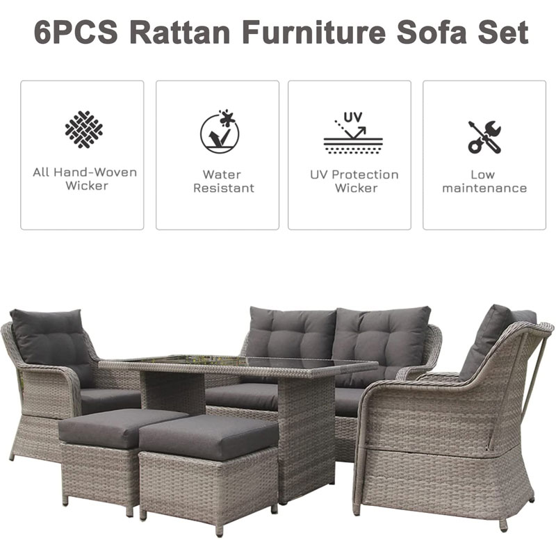 CARTER Outdoor Sofa Set Grey