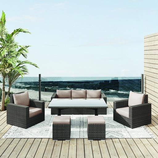 EALING Recliner Sofa, Outdoor Sofa,Outdoor Furniture, Nature Colour