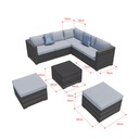 Aberdeen outdoor sofa,out door furniture,mix grey