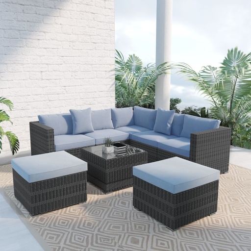 Aberdeen Outdoor Sofa, Out Door Furniture,Mix Grey