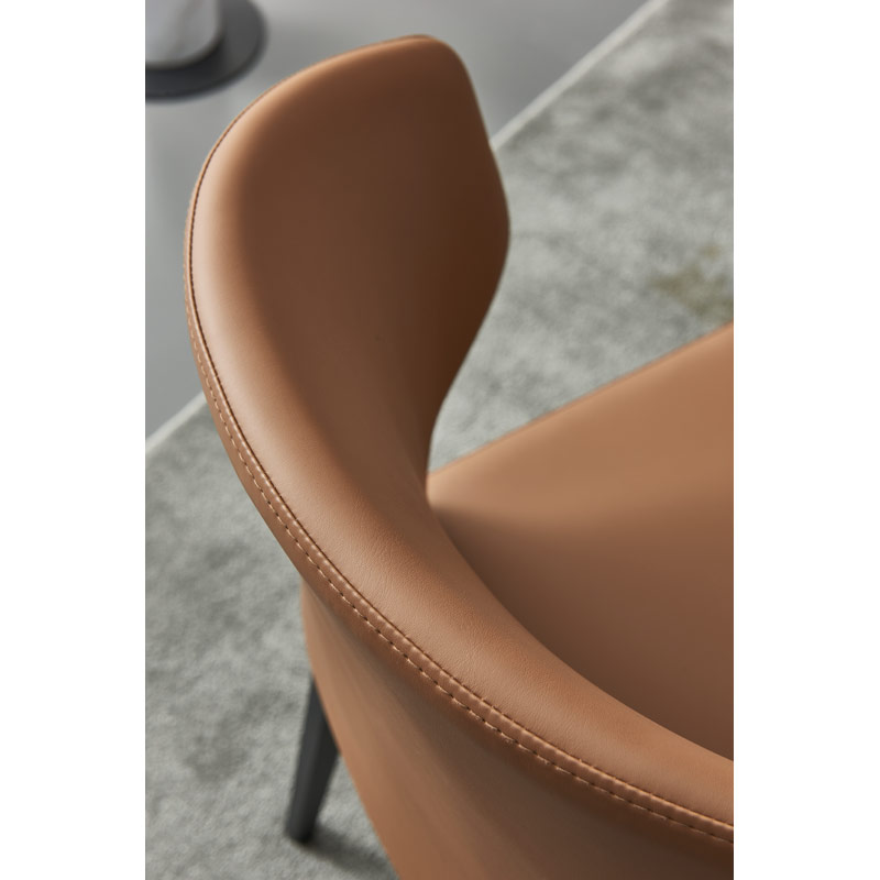 CORINNE H-5271-1 conventional Vegan Leather Chair