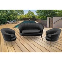 IDIYA ROCHESTER Outdoor sofa set-Dark Gray