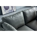 YASMINE 3 seat Vegan Leather Sofa