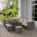 BACK outdoor couch nature color