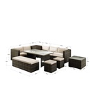 DAGENHAM outdoor sofa,outdoor furniture,mix grey