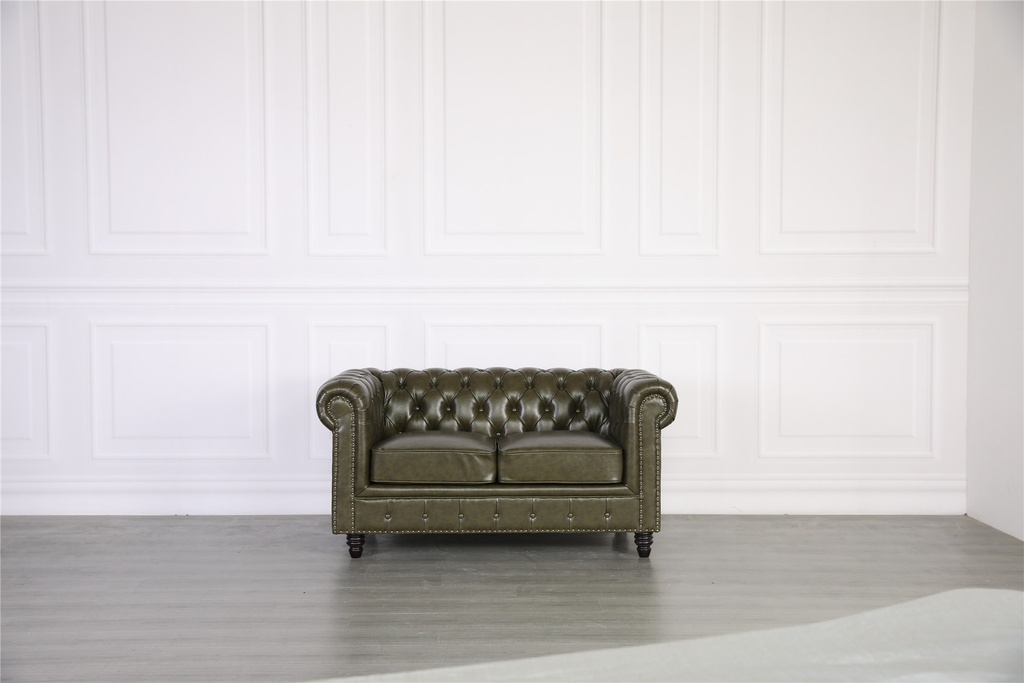 Florence Chesterfield leather Sofa 2 seater