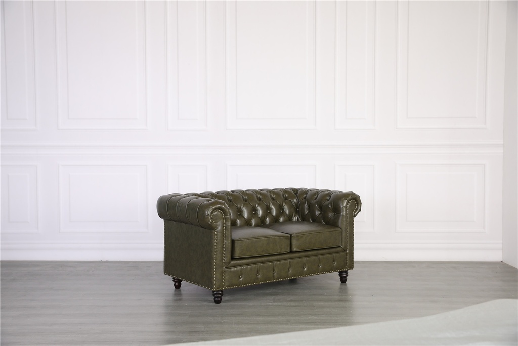 Florence Chesterfield leather Sofa 2 seater