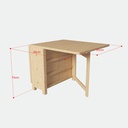 PASO Gateleg table, solid pine