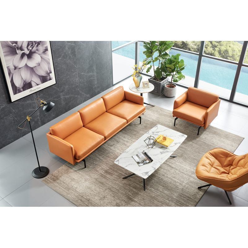 MICAELA 3 seat Vegan Leather Sofa