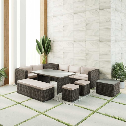 DAGENHAM Outdoor Sofa, Outdoor Furniture, Nature Colour