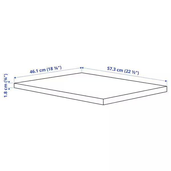 KOMPLEMENT Shelf, Dark Grey, 50x58 cm