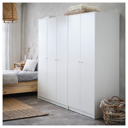 IKEA KLEPPSTAD Wardrobe with 2 Doors White 79X176 cm