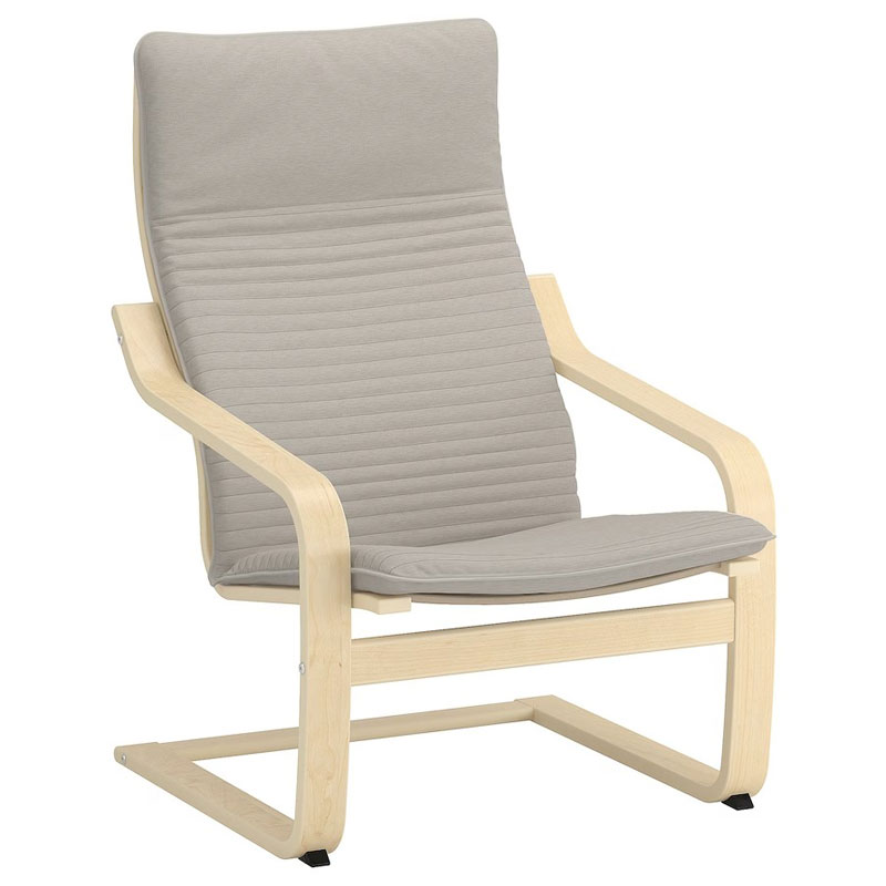 POANG Armchair Cushion, Knisa Light Beige (Cushion only)