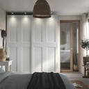 GRIMO Pair of sliding doors, white, 200x236 cm