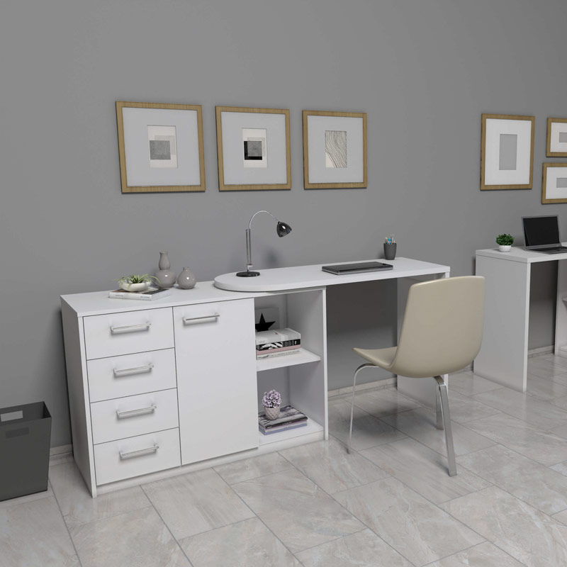  Rondonopolis 1100 Desk - White large