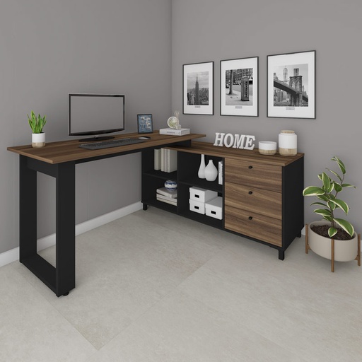  Juazeiro Desk - Ipe/ Black