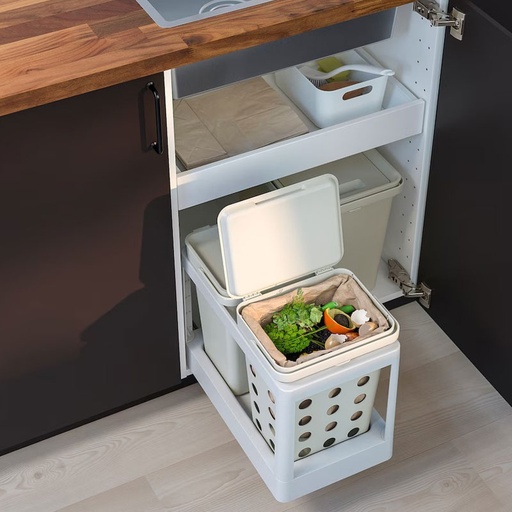 HÅLLBAR Pull-out Frame for Waste Sorting, Light Grey