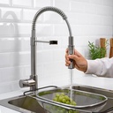 [705.199.42] VIMMERN Kitchen Mixer Tap/Handspray, Stainless Steel Colour, 47 cm