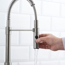 [705.199.42] VIMMERN Kitchen Mixer Tap/Handspray, Stainless Steel Colour, 47 cm