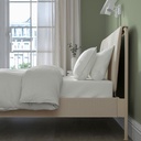 [305.647.76] TALLASEN Upholstered Bed Frame, Kulsta Light Beige, 150x200 cm