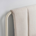 [305.647.76] TALLASEN Upholstered Bed Frame, Kulsta Light Beige, 150x200 cm