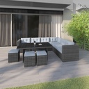 [101.002.11] BACK Outdoor Couch, Outdoor Furniture, Mix Grey