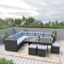 [101.002.11] BACK Outdoor Couch, Outdoor Furniture, Mix Grey